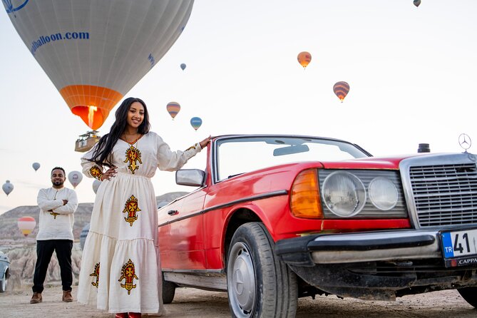 Photoshoot Experience in Cappadocia with Flying Dress - The hotel terrace finish