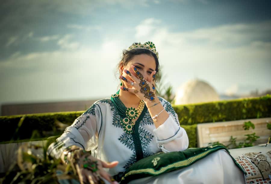 Photoshoot with Moroccan Traditional outfit in Agafay Desert - The final images and artistic editing