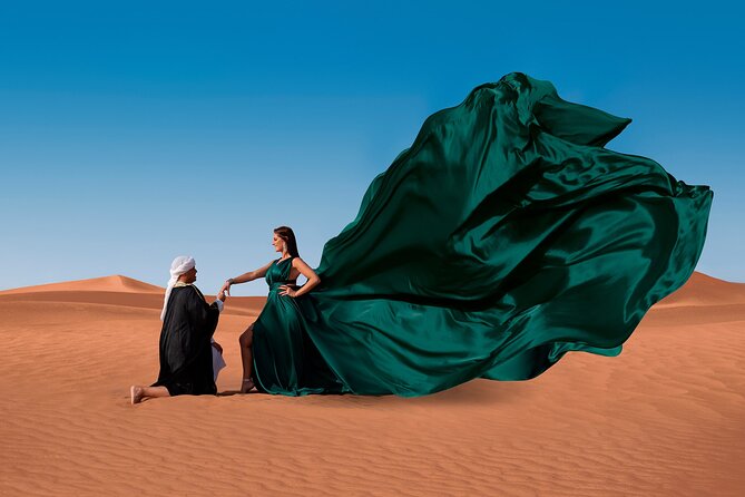 Private Flying Dress Photography in Dubai with Private Transfers - What you receive after the camera stops