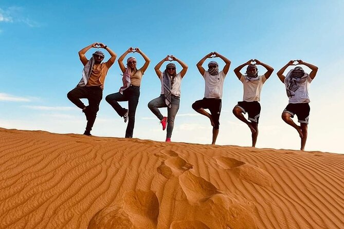 Private Morning Desert Safari with Camel Ride Falcon Photos - Thirty minutes of dune bashing