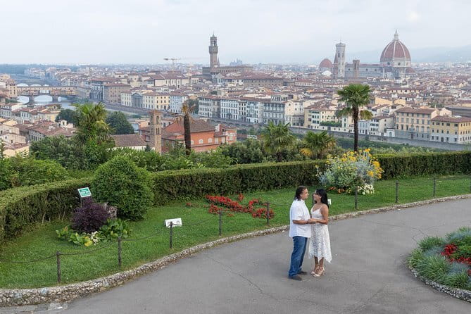 Private Photographer in Florence - Piazzale Michelangelo gives you Florence from above