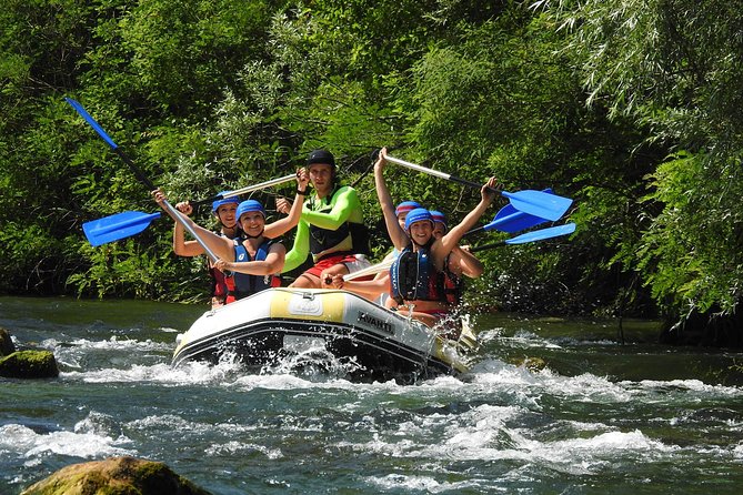 Private rafting on Cetina river with caving & cliff jumping,free photos & videos - Starting in Omiš and riding inland for 30 minutes