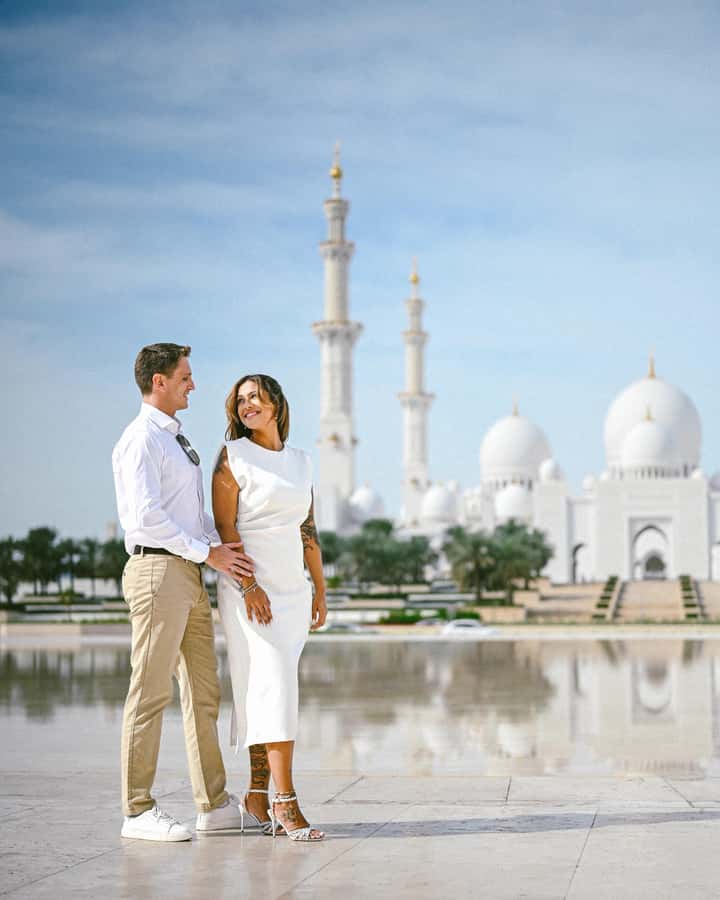 Professional Photoshoot at Sheikh Zayed Mosque - Meeting at the Main Entrance