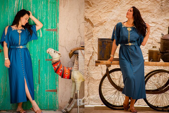 Professional Photoshoot Tour of Dubai Old town Spice & Gold Souk - Crossing the Creek toward the Gold Souk