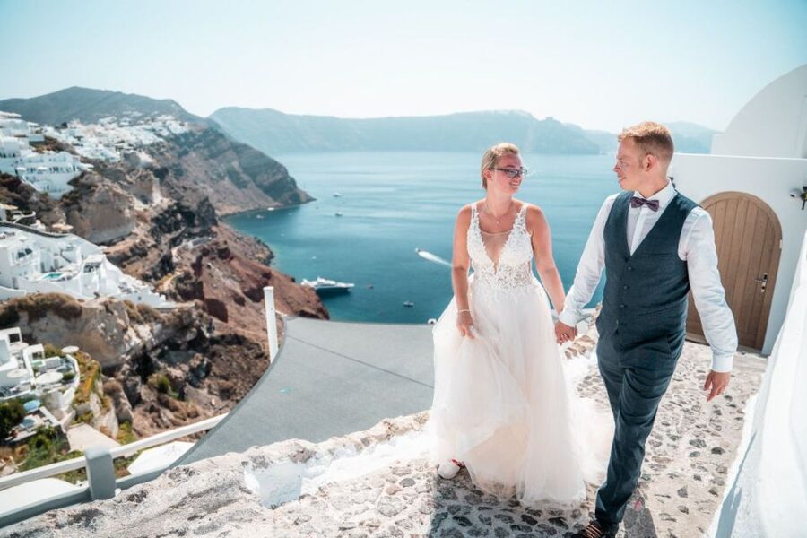 Proposal Photoshoot Santorini - Timing, nerves, and the Oia setting