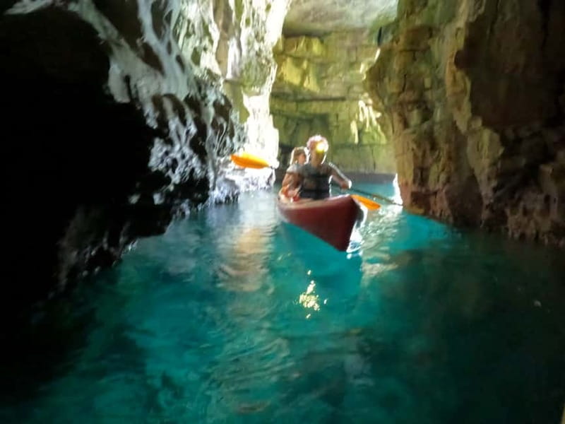Pula: Kayak Tour, Cliff Jumping, Snorkeling & GoPro Pictures - Starting beside Big Mama Beach Bar