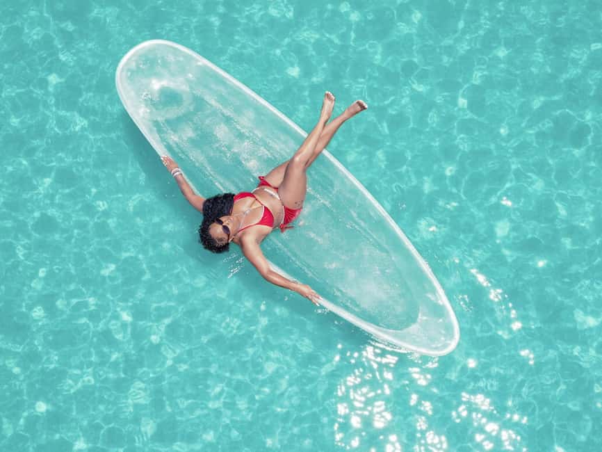 Punta Cana: Single Clear Kayak Photoshoot - Posing, editing, and delivery
