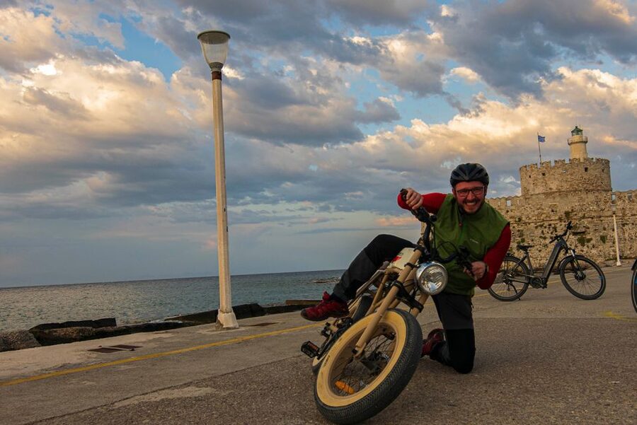 Rhodes: E-bike Highlights Sunset or Morning Photo Tour - Medieval walls, gates, and quieter corners