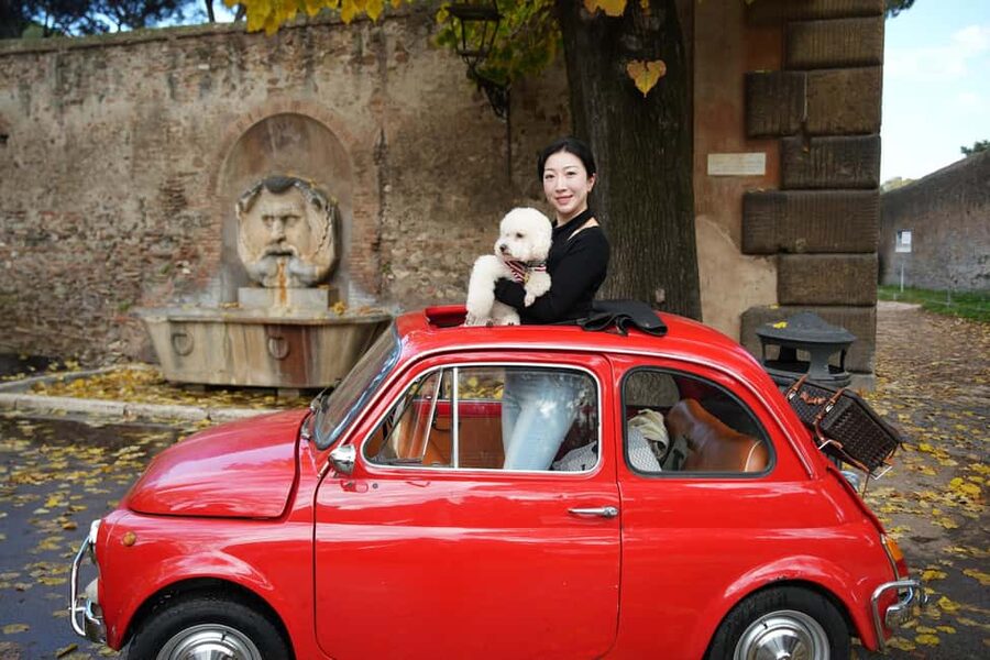 Roma: Photography service and Fiat500 & Aperol Spritz - Janiculum Hill brings the Aperol Spritz