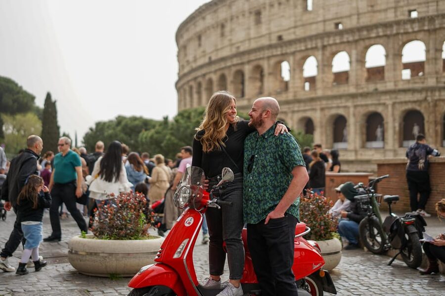 Rome: Explore the City by Vespa with an Optional Photoshoot - Trastevere and Castel Sant’Angelo from the road