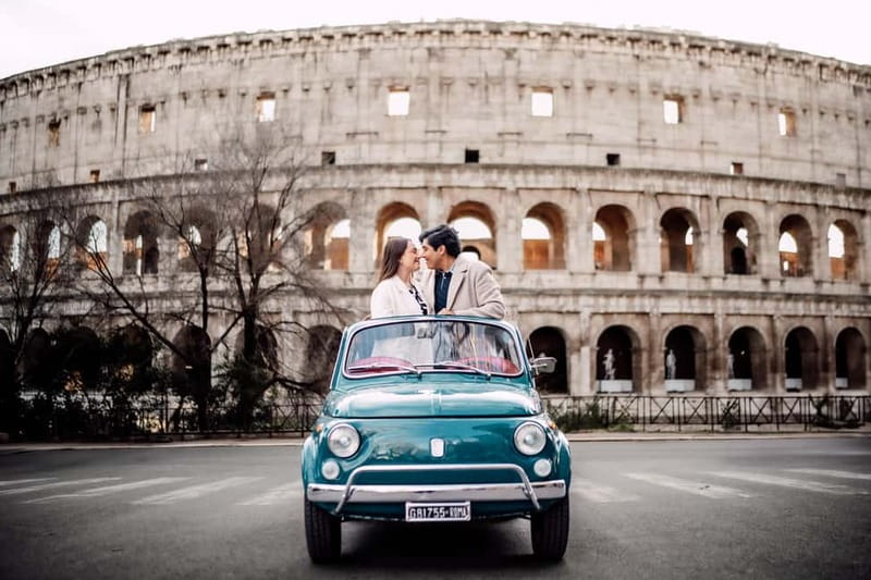 Rome: Fiat 500 Vintage Photo Tour - Passing Circus Maximus on the way to the Orange Garden
