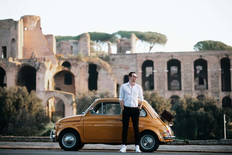 Rome: Fiat 500 Vintage Photography Service in Rome - Starting beside the Colosseum