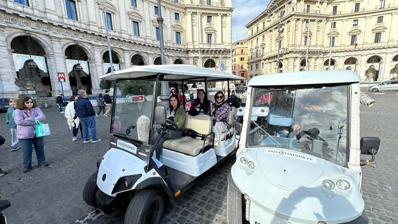 Rome: Golf Cart Tour with Professional Photoshoot - Guides, languages, and the feel of the ride
