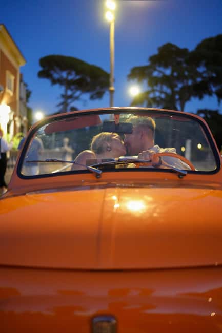 Rome: Night Photo Session in a Fiat 500 with Aperol Spritz - Photos, drinks, and the value of $89