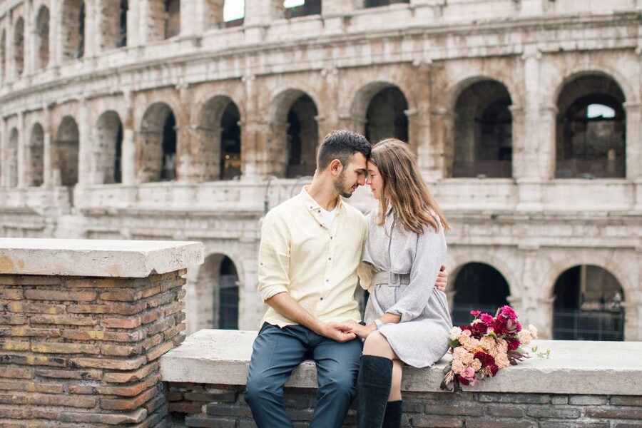 Rome: Personalized Photoshoot outside the Colosseum - Giardinetto del Monte Oppio: a calmer first setting