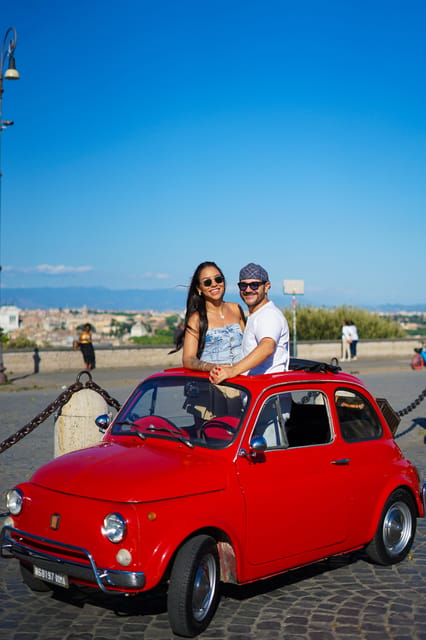Rome Pro Photoshoot Service with Free Transport by Fiat 500 - The Fontana dell’Acqua Paola leads toward Janiculum Hill