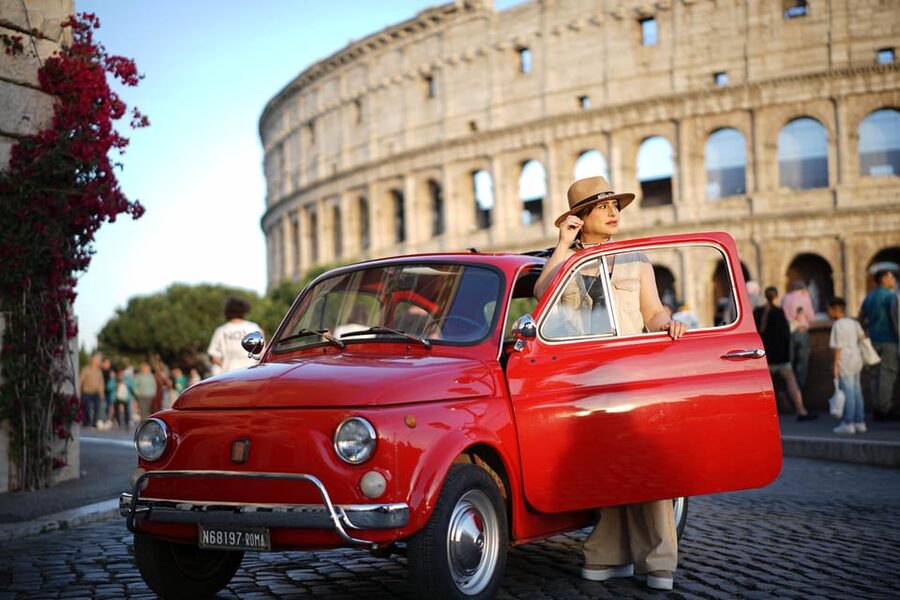 Rome Pro Photoshoot Service with Free Transport by Fiat 500 - Janiculum Hill is the second major photo stop
