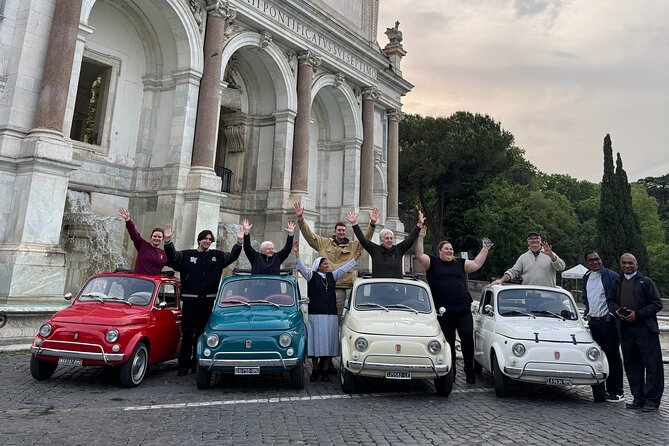Rome: Retro Fiat 500 car tour with Pro-Photographer - Key points before you book