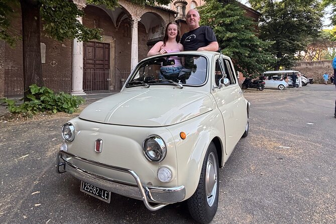 Rome: Retro Fiat 500 car tour with Pro-Photographer - The Pantheon with only 15 minutes to spare