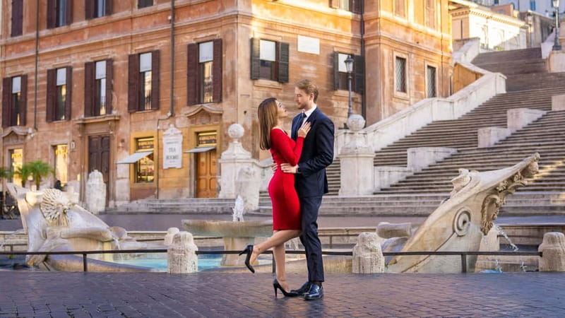 Rome: Spanish Steps & Hidden Gems Private Photoshoot - Villa Borghese for softer, greener portraits