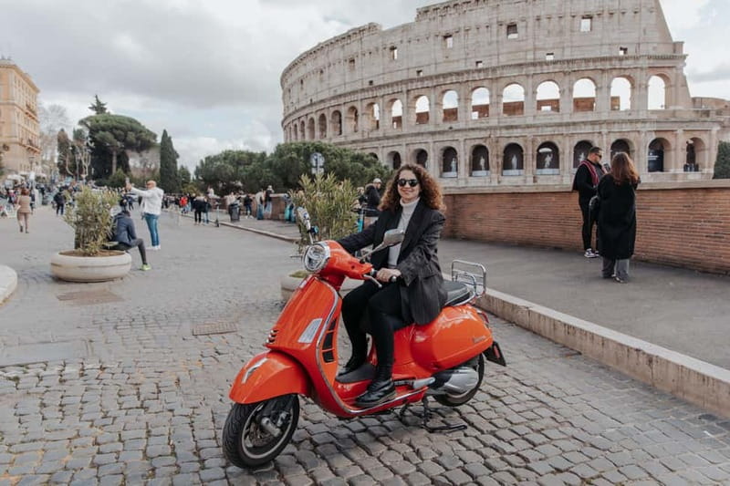 Rome: Vespa Ride in the Streets with Photography - The Orange Garden and Its City View