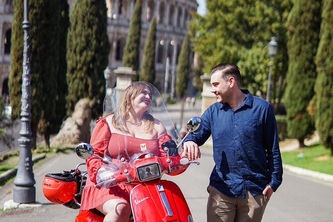 Rome Vespa Scooter Tour with Professional Photographer - Pantheon and Castel Sant’Angelo From the Street