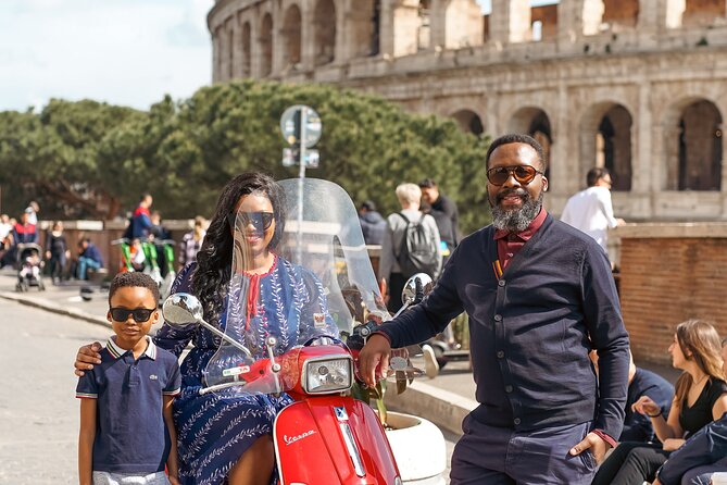 Rome Vespa Scooter Tour with Professional Photographer - Gianicolo Viewpoint and the Best Photo Light