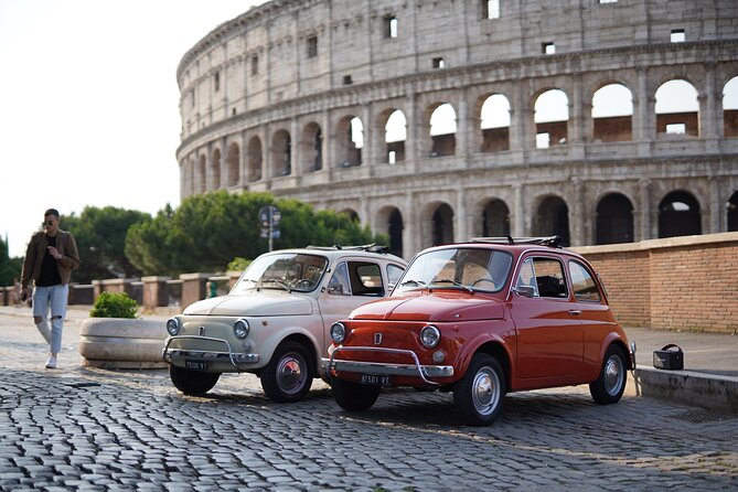 Rome Vintage Fiat 500 car Tour With Photographer - The Fontana dell’Acqua Paola on Gianicolo Hill