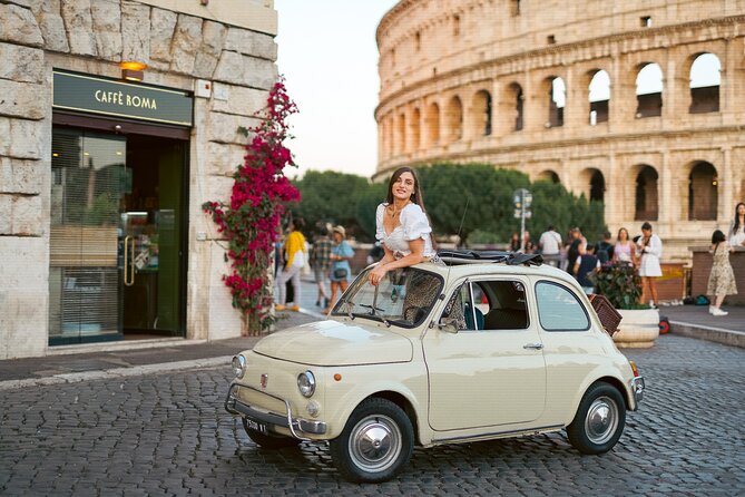 Rome Vintage Fiat 500 car Tour With Photographer - The Orange Garden on Aventine Hill