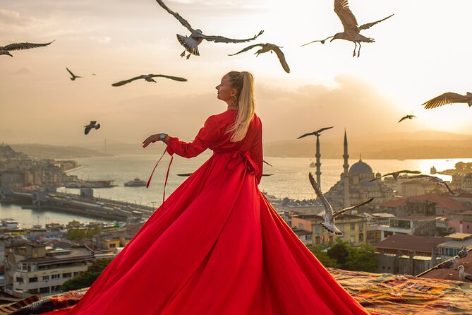 Rooftop Flying Dress Photo Shoot in Istanbul - Weather, delays, and service limits