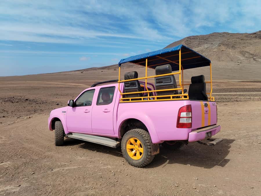 Sal: Island tour with offroad touch and creative pictures - Why the pink car changes the day