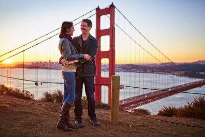 Professional photoshoot at Golden Gate Bridge