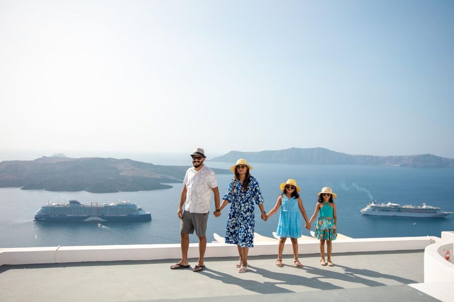 Santorini Family Photoshoot (Oia Village) - Why Oia works so well for family photographs