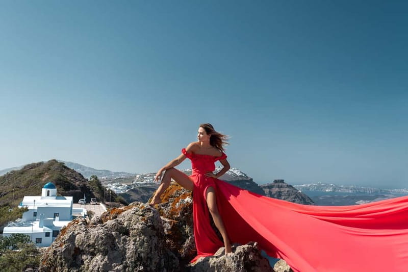 Santorini: Flying Dress Photo © Photoshoot "Express Package" - Booking details worth keeping in mind