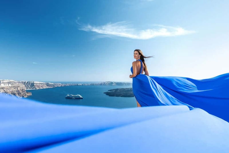 Santorini: Flying Dress Photo © Photoshoot "Express Package" - What happens during the 30-minute session