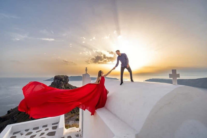 Santorini: Flying Dress Photo © Photoshoot "Express Package" - The photo package and delivery schedule