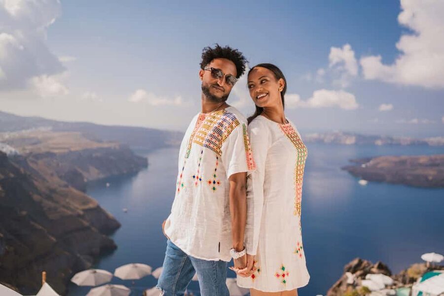 Santorini: Imerovigli Professional Photoshoot in Blue Dome - Imerovigli gives you the Santorini look without the full Oia crush