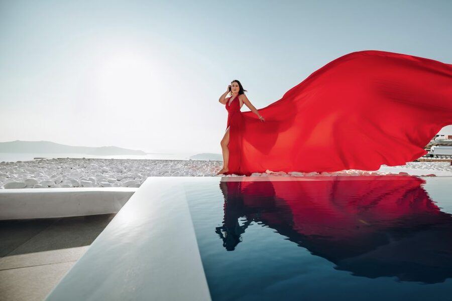 Santorini: Private Flying Dress Photoshoot Experience - What is not included, and how to prepare