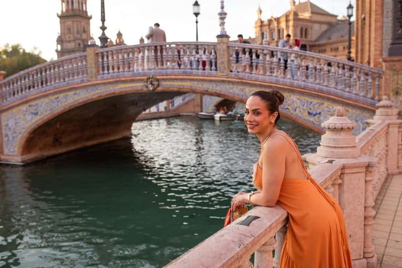 Seville: Professional Photoshoot and Video - Tiled alcoves, bridges, and changing light