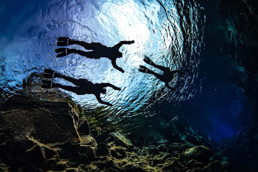 Silfra: Snorkel Between Continents. Free Professional Photos - The meeting point at Thingvellir