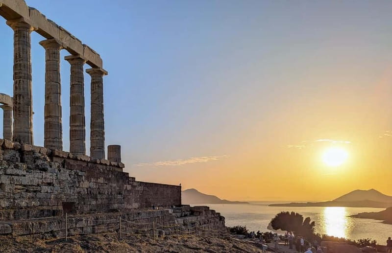 Sounion Private Tour: Just Your Group & Pro Photos - The Temple of Poseidon at sunset