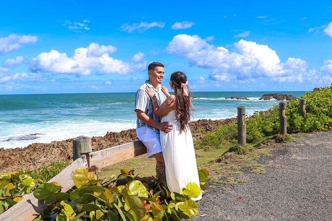 Stunning Private Beach Photoshoot in Puerto Rico's Hidden Gem - How to prepare for sun, sand, and changing weather