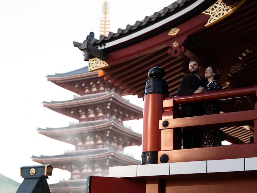 Tokyo Asakusa: Miu Kimono Rental and Optional Photoshoot - Walking through Asakusa in traditional dress