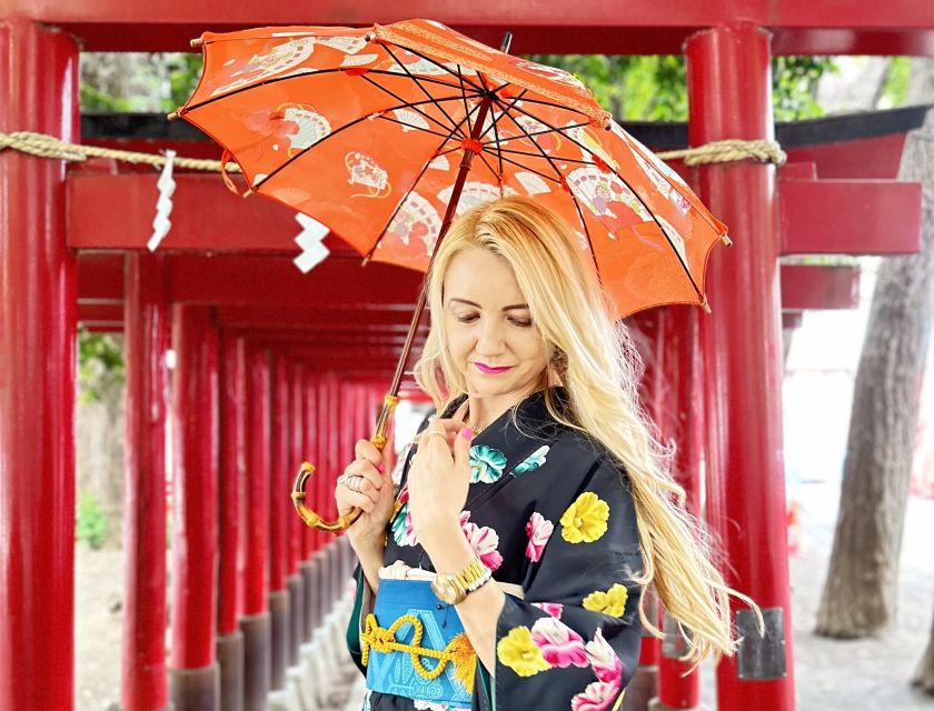 Tokyo: Kimono Dressing, Walking, and Photography Session - Shrine customs and the photo stops