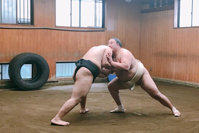 Tokyo Ryogoku Sumo Morning Practice + Photo Shoot with Wrestlers - The photo opportunity comes with conditions