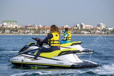 Valencia: Jet Ski Tour + Paddle Surf + Photos + Free drink