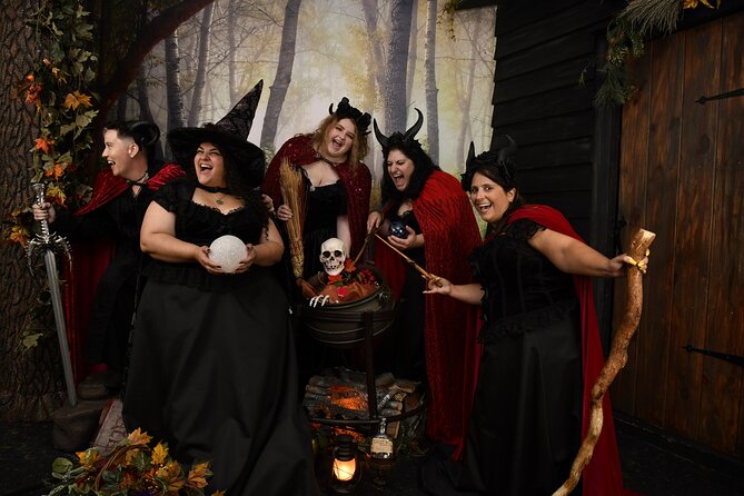 Witch Costume Photo Shoot - Olde Salem Village theatrical set - The final photo reveal and digital files