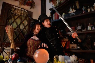 Witch Costume Photo Shoot – Witch Cottage theatrical set